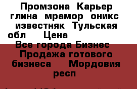 Промзона. Карьер глина, мрамор, оникс, известняк. Тульская обл.  › Цена ­ 250 000 000 - Все города Бизнес » Продажа готового бизнеса   . Мордовия респ.